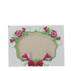 WOODEN PHOTO FRAME 22 X 16 CM WHITE WITH ROSES
