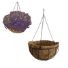 POT DE FLOARE PENDULAT CU INSERTIE DIN FIBRE DE COCOS 25,5 x 13 CM *5530