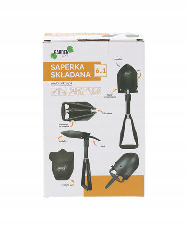 SKLADANÁ MULTIFUNKČNÁ LOPATKA 19,5 / 46,5 CM 6 V 1 *1524