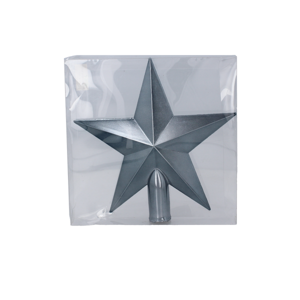 TREE TOPPER 20 CM STAR OLIVE/COPPER/GRAPHITE