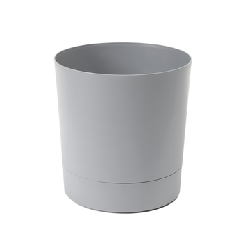 POT WITH SAUCER AURA 225-GRAY*71252