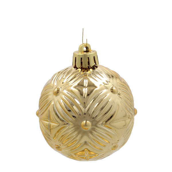 KPL. 16 BOMBEK 6 CM RED / GOLD / SILVER *3771