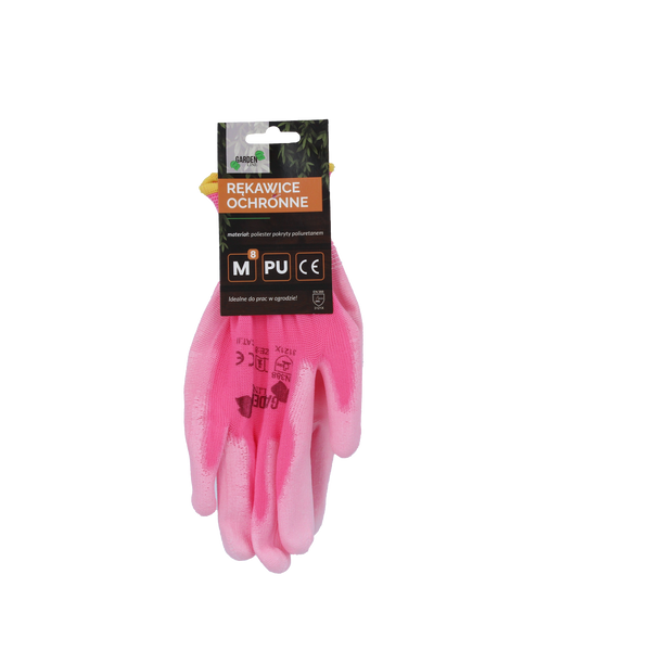 PROTECTIVE GLOVES "8" KNITTED WITH POLYESTER COATED WITH POLYURETHANE pack=12