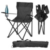 FOLDING CAMPING/FISHING CHAIR BLACK 50X50X80 CM