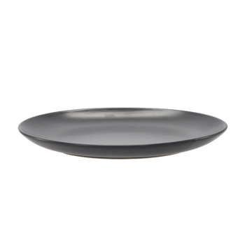 SHALLOW PLATE 26 CM CERAMIC ROUND "GREY" PACK=4PCS
