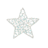 ORNAMENT DE CRĂCIUN - STEA LED 30 CM IRIZANTĂ *6345
