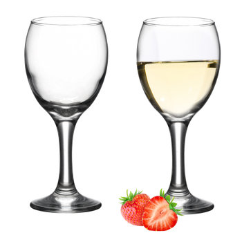 SET OF 6 WHITE WINE GLASSES 245 ML EMPIRE