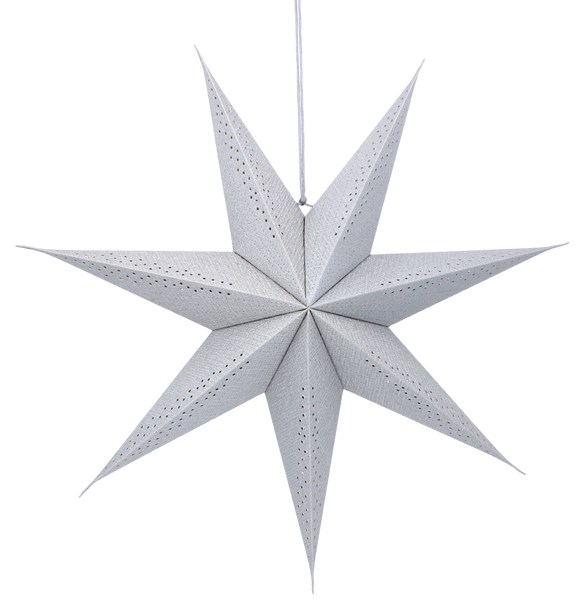 PAPER DECORATIVE STAR 60 CM GRAY
