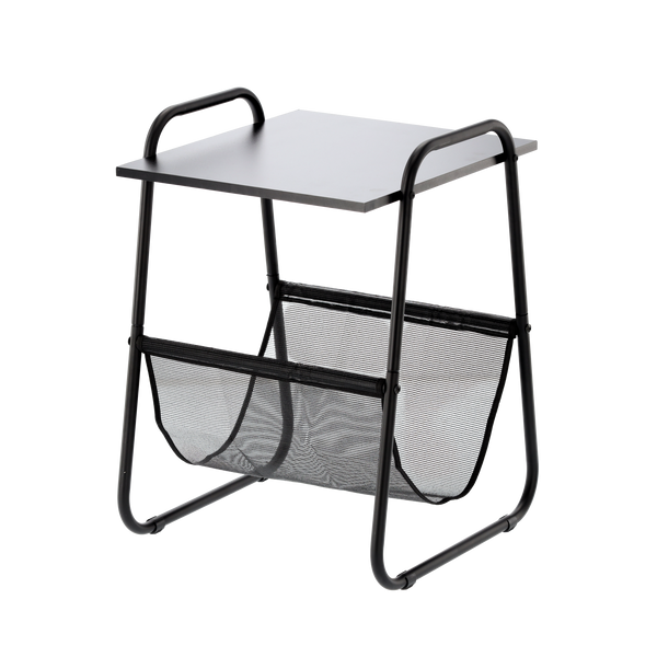 STOLIK BOCZNY Z GAZETNIKIEM 40 x 40 x 55 CM CZARNY *1197