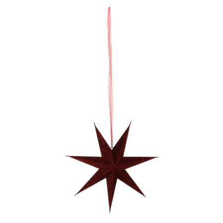 Stea decorativă din hârtie 60 cm bordo ambalaj=12 buc *9133