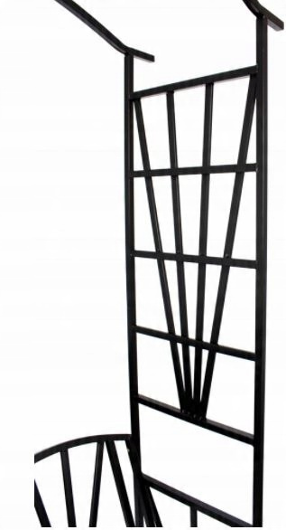 ZÁHRADNÁ PERGOLA S LAVICOU 114 x 45 x 208 CM *6085