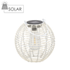 SOLAR LANTERN WHITE 19 CM LED