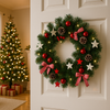 CHRISTMAS WREATH LED 40 CM RED-WHITE
