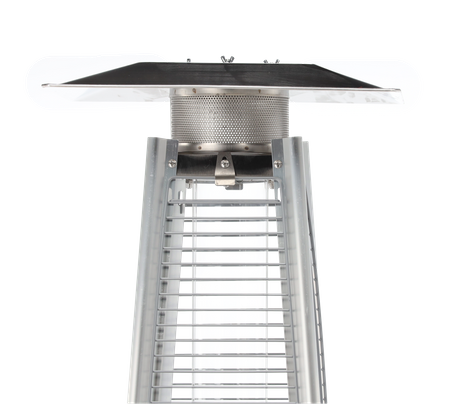 SQUARE GAS PARASOL MADE OF STAINLESS STEEL 227 CM