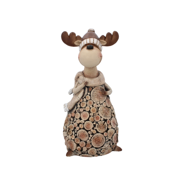 FIGURKA BOŻONAR. – RENIFER STOJĄCY 13 x 12 x 28 CM opak=4 szt *5319