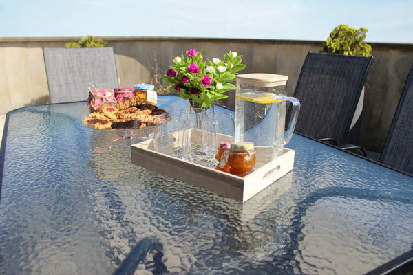 RECTANGULAR GARDEN TABLE 150 X 90 X 70 CM