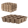 SET OF 6 PALLETS OF PEAT FLOWERPOTS 21 X 17 X 4,5 CM