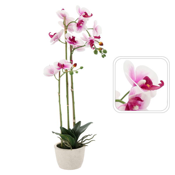 SZTUCZNY KWIAT - STORCZYK BIAŁO-RÓŻOWY 70 CM opak=2 szt *4771