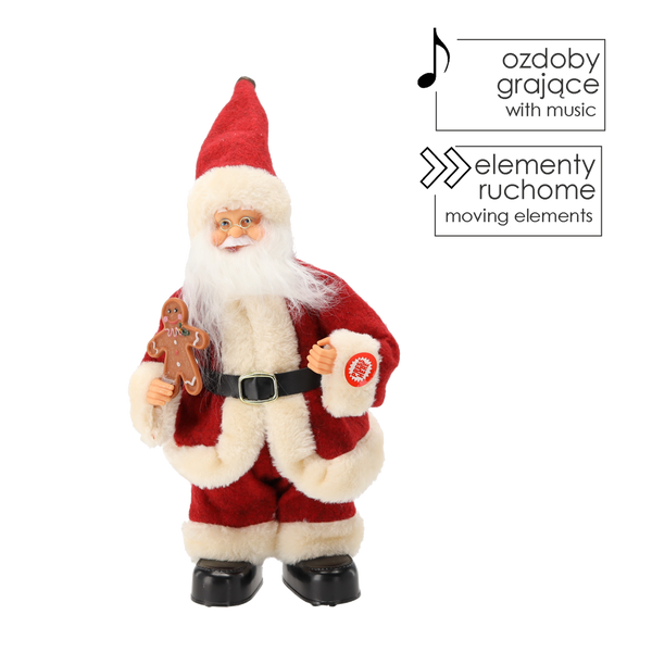 MIKOŁAJ CU TIPSURI DE PÂNTECE – DANSEAZĂ CU MELODIA 30 CM *3481