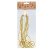 GARLAND 2.7 M BEADS 5 MM RED/GOLD/SILVER