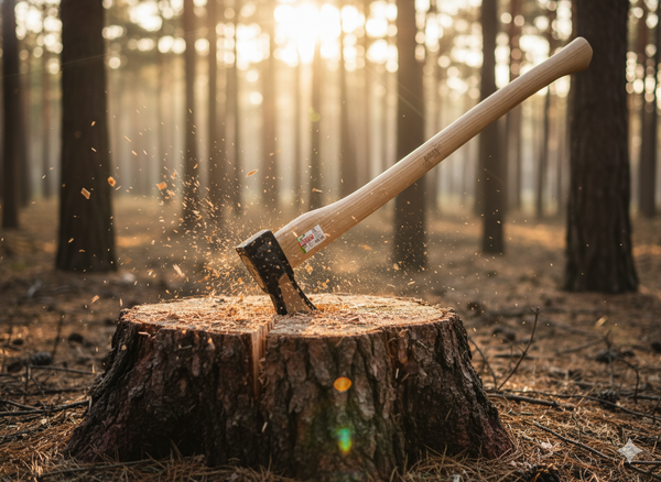 AXE A666 2000G WITH ASH HANDLE 80CM