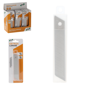 KPL. 10 LAME ACCIDENTALE PENTRU CUȚITE 18 MM disp=24kpl *1593