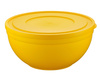 ROUND BOWL SANDY HIGH FROSTED WITH LID 6L