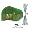 Garden Poly Tunnel 5-Segment Green 8 x 3 x 2 M