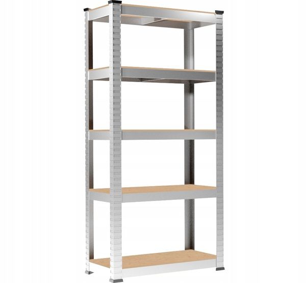DWA REGAŁY 5-POZIOMOWE 90x30x180 CM UDŹWIG PÓŁKI:175 KG*0885