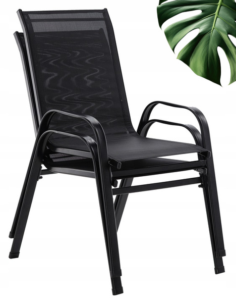 SET DE MOBILIER PENTRU GRĂDINĂ CU MASĂ - NEGRU*6397