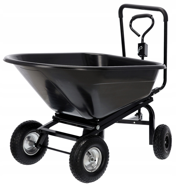 WÓZEK OGRODOWY CZARNY 160 L