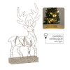 Vianočná ozdoba - stojaci LED sob 38 cm geometrický *6338