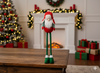 HOLIDAY GNOME WITH ADJUSTABLE LEGS 65 - 117 CM RED - GREEN