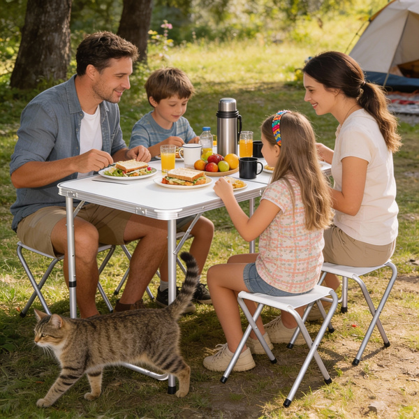 SET TOURIST (TABLE + 4 CHAIRS) 120 x 60 x 70 CM*8211