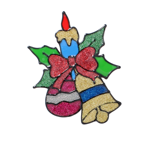 VÁNOČNÍ NÁLEPKA NA OKNO 18 x 25 CM MIX 6 VZORŮ bal=12ks *1894