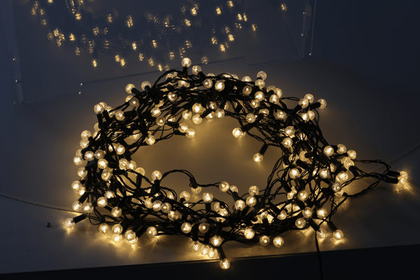 LAMPKI LED CHERRY BALL 200L CIEPŁY BIAŁY, DŁ. 3 + 16 M *9966