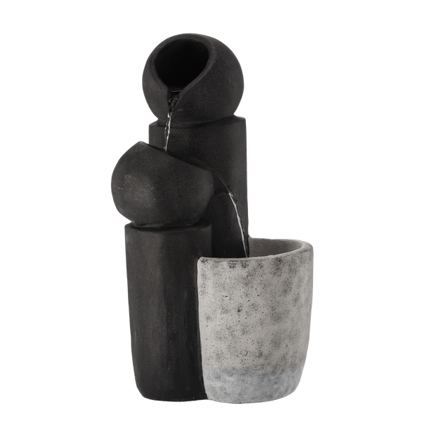 FONTANNA OGRODOWA 3-STOPNIOWA 25 X 25 X 53 CM LED *9755