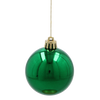 SET OF 12 BAUBLES 6 CM RED/GREEN/WHITE 