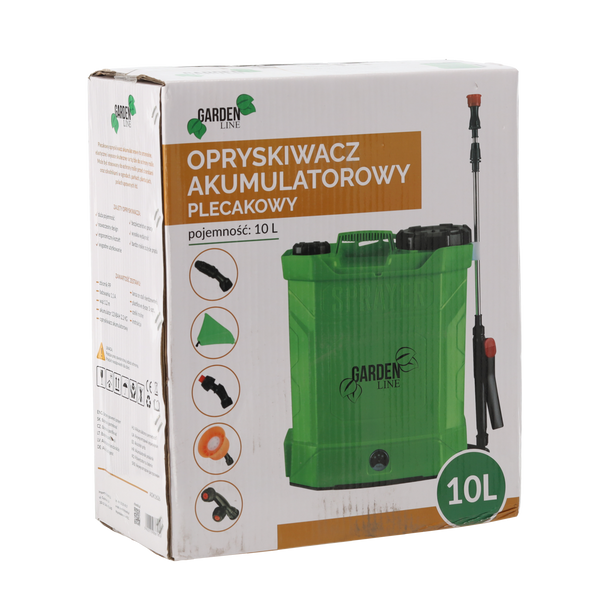 AKUMULÁTOROVÝ ZÁVLAHOVÝ STROJ NA ZÁDA 10 L 