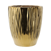 CERAMIC COVER FOR A POT 45 x 45 x 51,5 CM GOLD WAVY