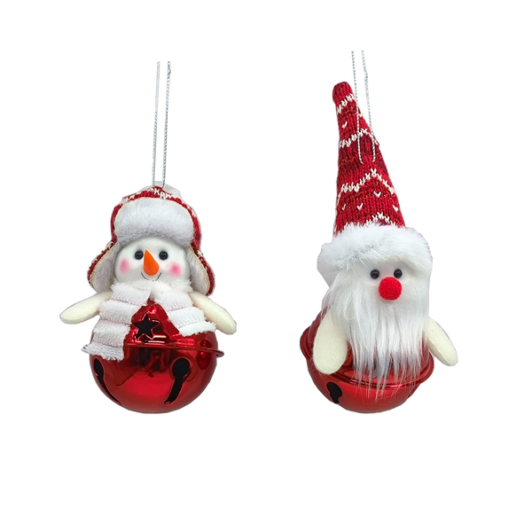 CHRISTMAS DECORATION - BELLS MIX DESIGNS 5 x 12 CM