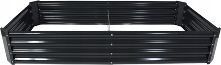 VEGETABLE-FLOWER BED 180 X 90 X 30 CM RECTANGULAR ANTHRACITE