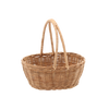 RATTAN BASKET 26 x 22 x 11/25 CM WITH HANDLE - NATURAL