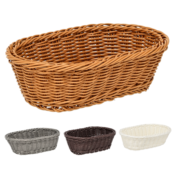 OVAL BASKET 24 X 16 X 7 CM MIX COLORS