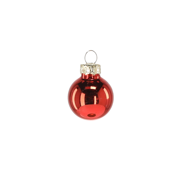 SET OF 24 CHRISTMAS TREE BAUBLES MIX COLORS 2,5 CM