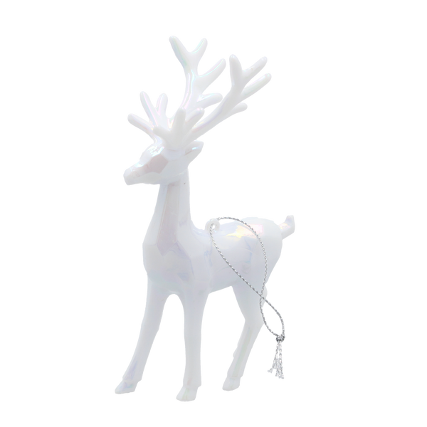 ORNAMENT DE CRĂCIUN REN OPALIZANT 9 x 15 CM *5928