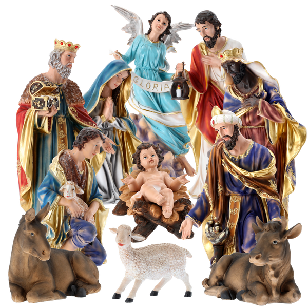 SET DE FIGURI DE CRĂCIUN 11 EL. până la 90 CM polyresin *0497