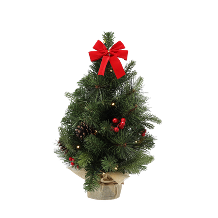 CHRISTMAS TREE 15 LED 50 CM RED *0264