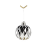 SET DE 6 BILE DE DECORAT 6 CM ROȘII/URMĂR/AURII *7108