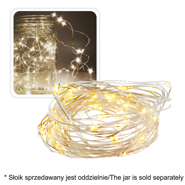 ȘERPA DE LUMINĂ CU SÂRMĂ DECORATIVĂ FUNCȚIONÂND PE BATERII CU 40 DE LEDURI ambalaj=20buc *2643